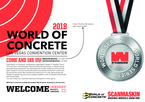 Scanmaskin na World of Concrete v Las Vegas